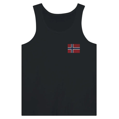 Débardeur drapeau svalbard et de jan mayen en broderie - pixelformaflag