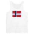 Débardeur drapeau svalbard jan mayen tissu léger imprimé