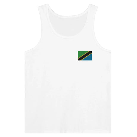 Débardeur drapeau tanzanie en broderie - pixelformaflag