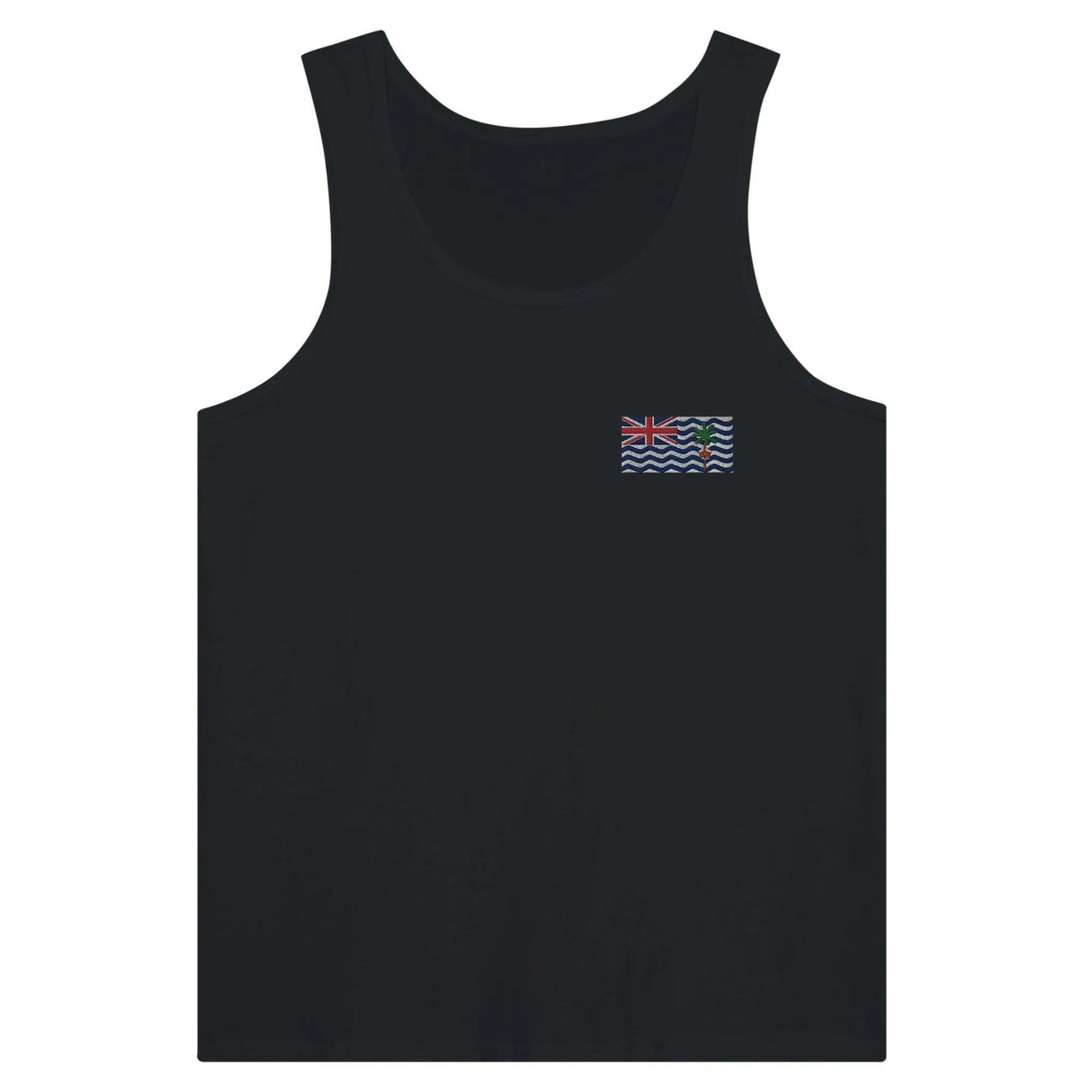 Débardeur drapeau territoire britannique broderie légère
