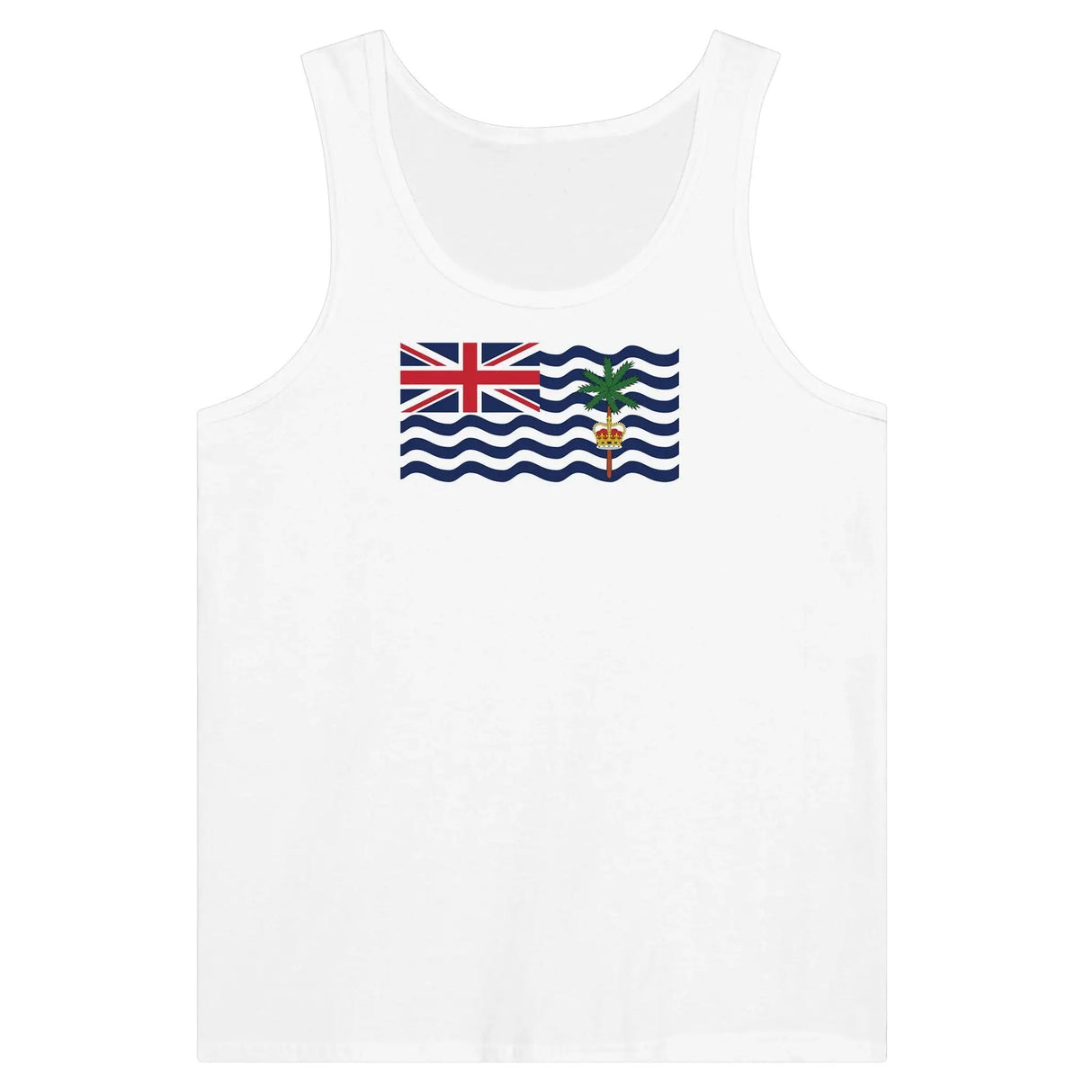 Débardeur drapeau territoire britannique tissu léger stylé