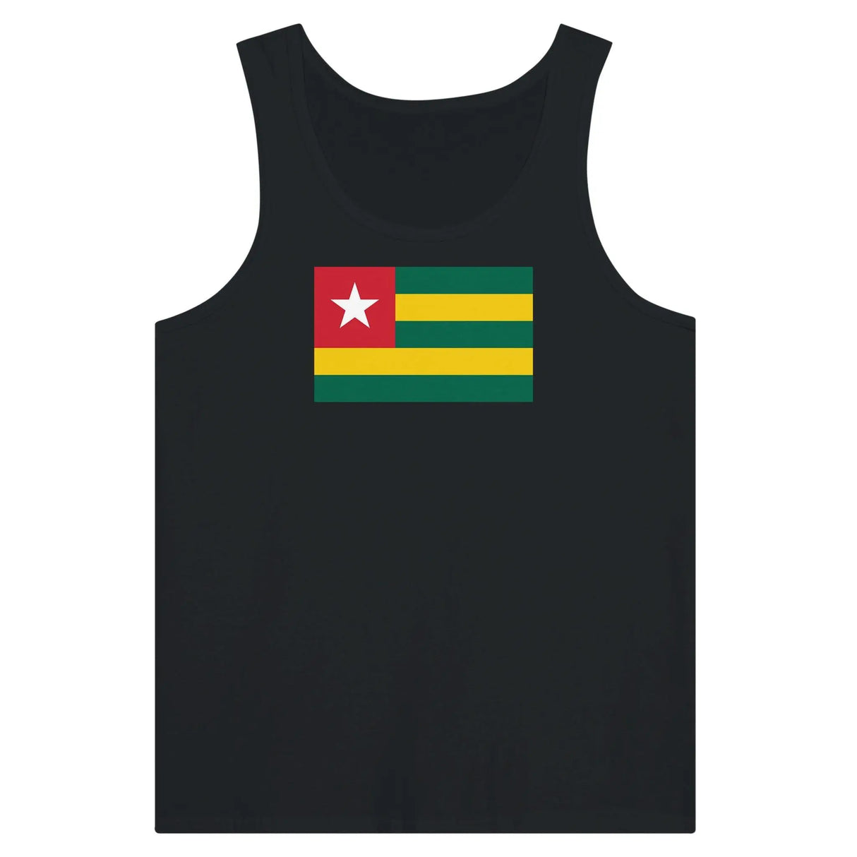 Débardeur drapeau togo tissu léger filé à l’anneau