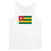 Débardeur drapeau togo tissu léger filé à l’anneau