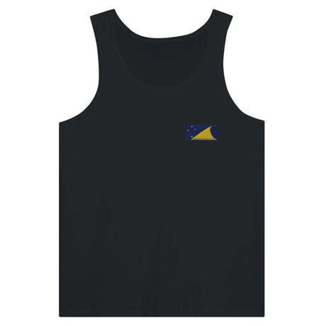 Débardeur drapeau tokelau en broderie - pixelformaflag