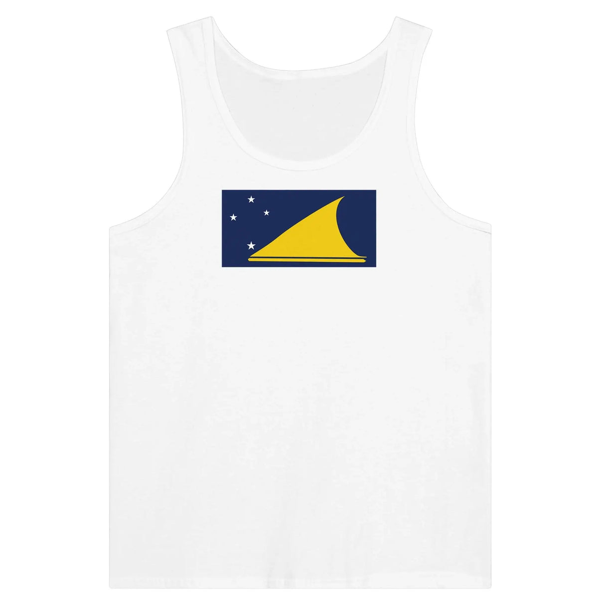 Débardeur drapeau tokelau tissu léger filé à l’anneau