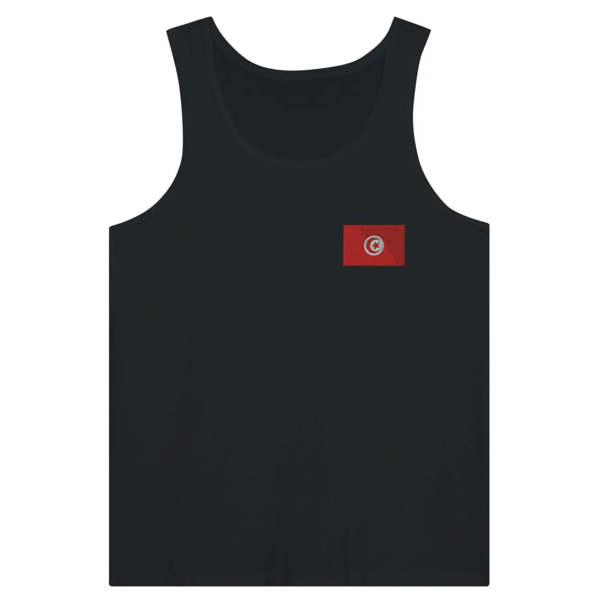 Débardeur drapeau tunisie en broderie - pixelformaflag