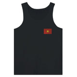 Débardeur drapeau viêt nam en broderie - pixelformaflag