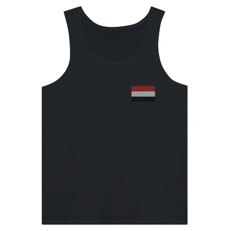 Débardeur drapeau yémen en broderie - pixelformaflag