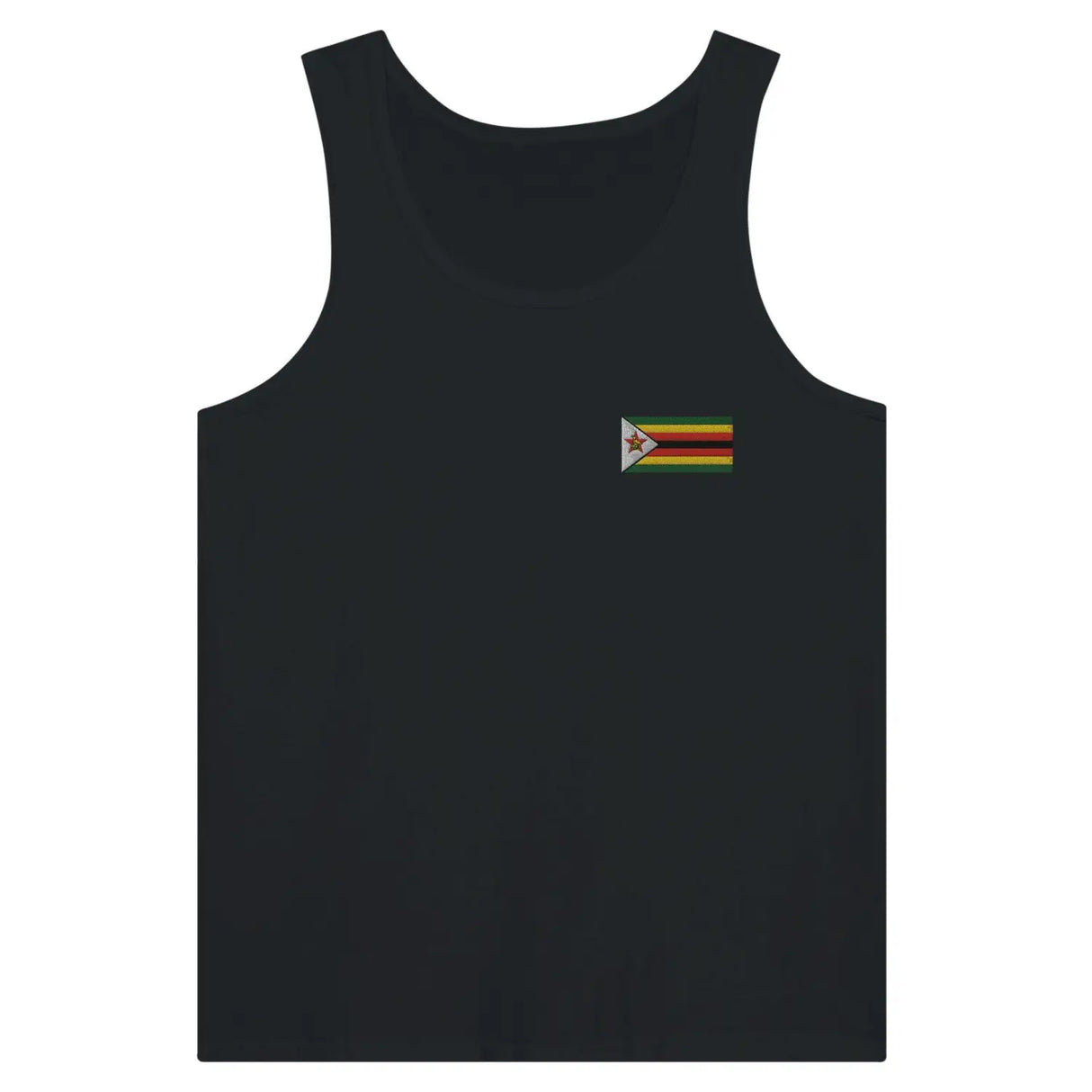 Débardeur drapeau zimbabwe en broderie - pixelformaflag