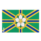 Drapeau abbotsford polyester résistant avec œillets à gauche