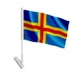 Drapeau adhésif åland polyester souple facile à coller