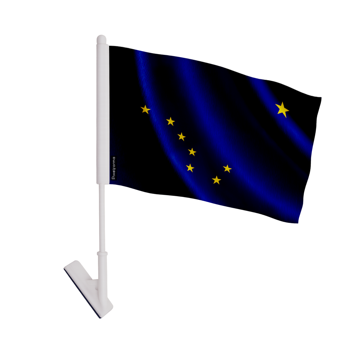 Drapeau adhésif alaska en polyester - pixelforma