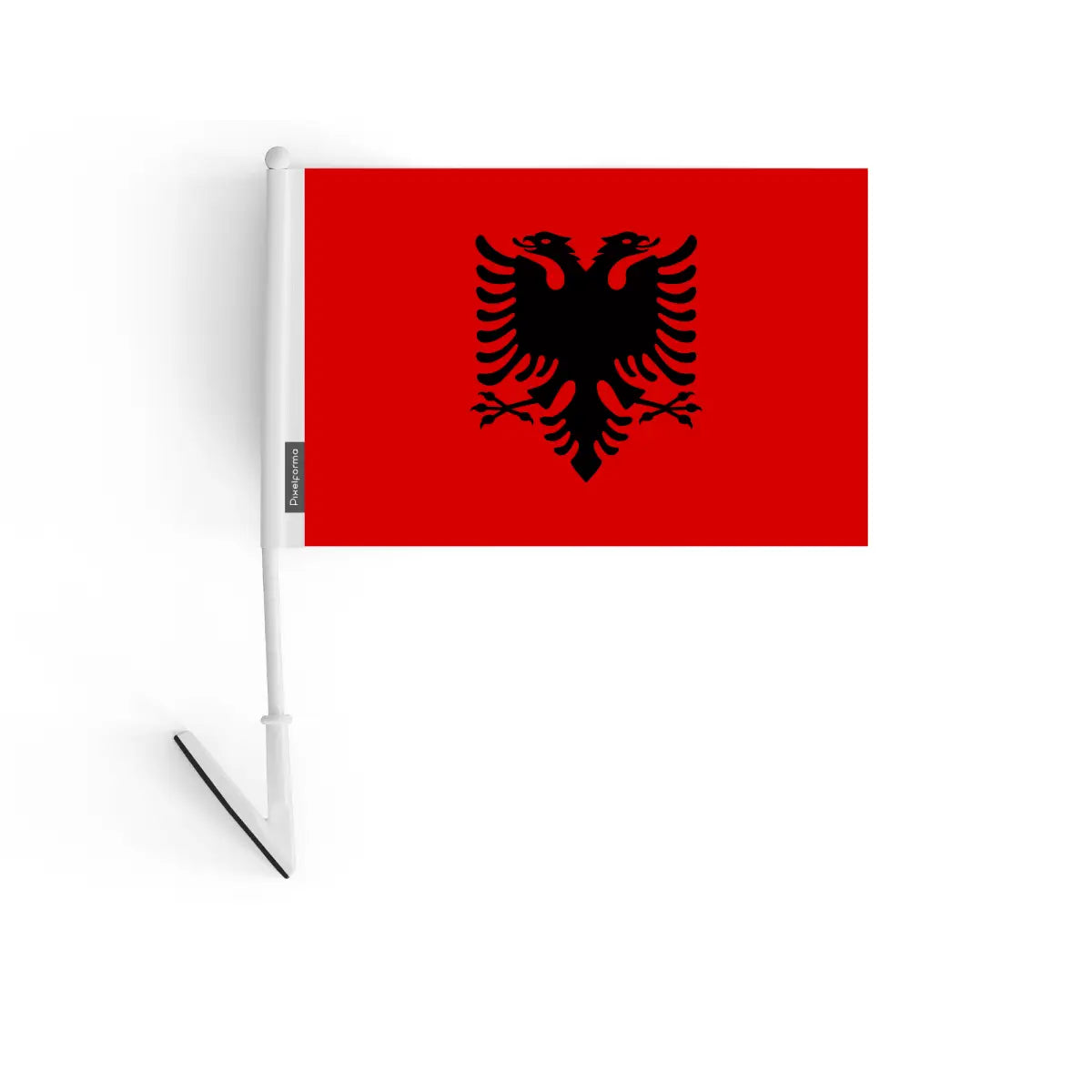Drapeau adhésif albanie en polyester - pixelforma