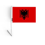 Drapeau adhésif albanie en polyester - pixelforma