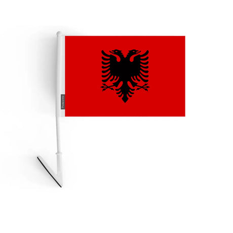 Drapeau adhésif albanie en polyester - pixelforma