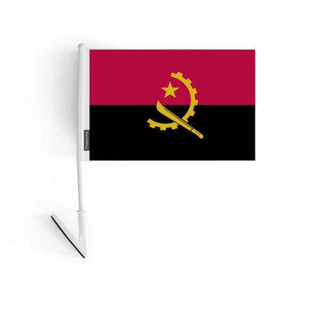 Drapeau adhésif angola en polyester - pixelforma