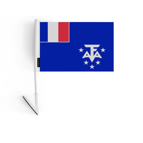 Drapeau adhésif antarctique française en polyester - pixelforma