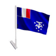 Drapeau adhésif antarctique française polyester facile à poser