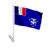 Drapeau adhésif antarctique française polyester facile à poser
