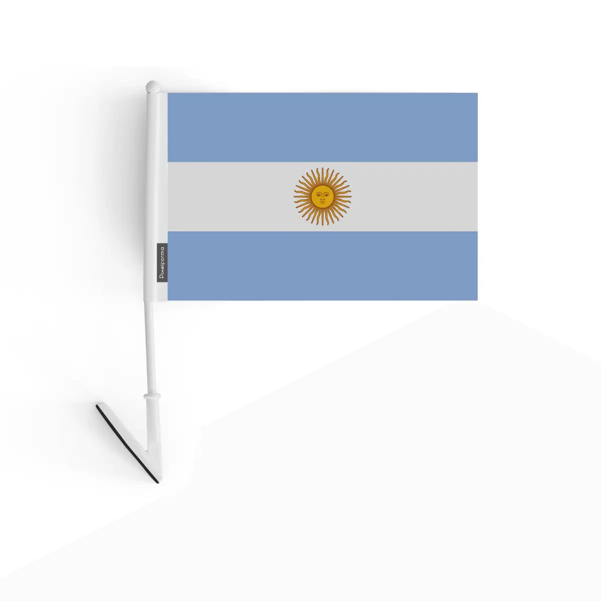 Drapeau adhésif argentine en polyester - pixelforma