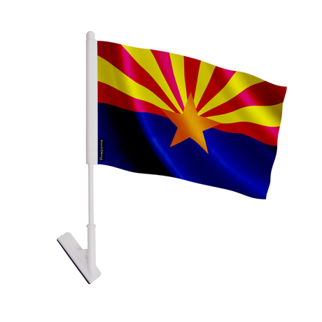 Drapeau adhésif arizona en polyester - pixelforma
