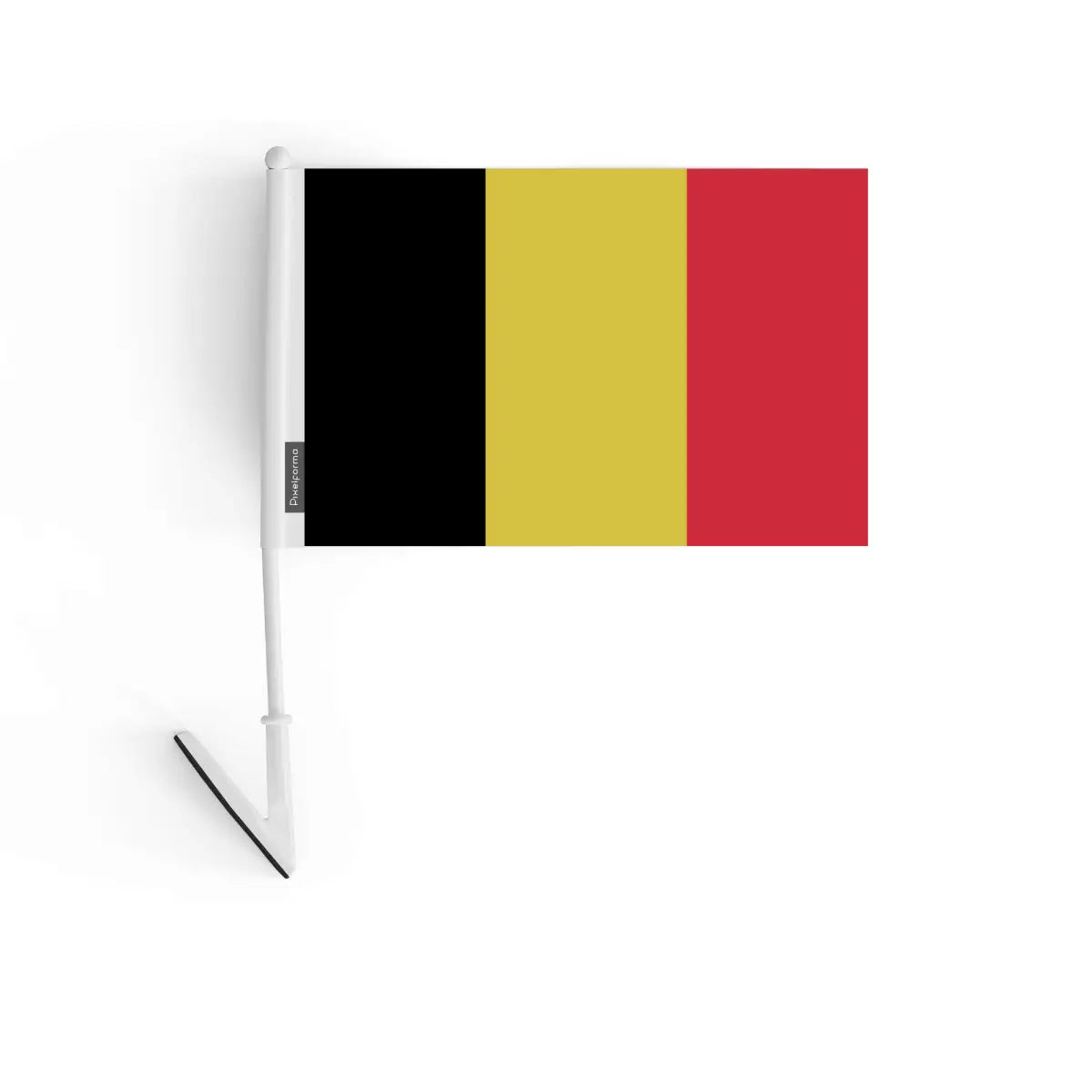 Drapeau adhésif belgique en polyester - pixelforma
