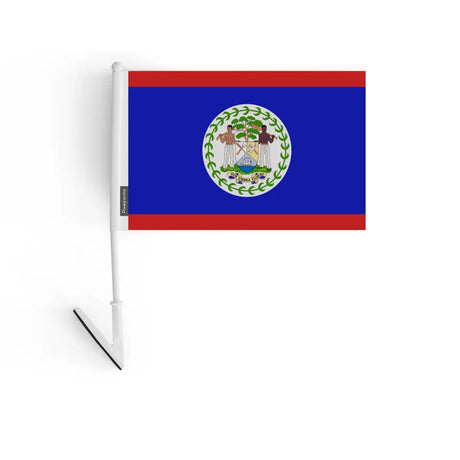 Drapeau adhésif belize en polyester - pixelforma