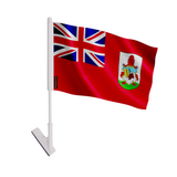 Drapeau adhésif bermudes en polyester - pixelforma