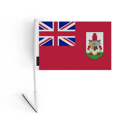 Drapeau adhésif bermudes en polyester - pixelforma