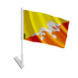 Drapeau adhésif bhoutan en polyester - pixelforma