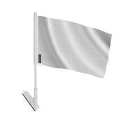 Drapeau adhésif blanc en polyester souple facile à coller