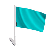 Drapeau adhésif bleu turquoise polyester facile à coller