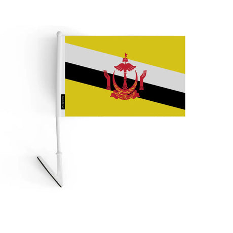 Drapeau adhésif Brunei en Polyester - Pixelforma 