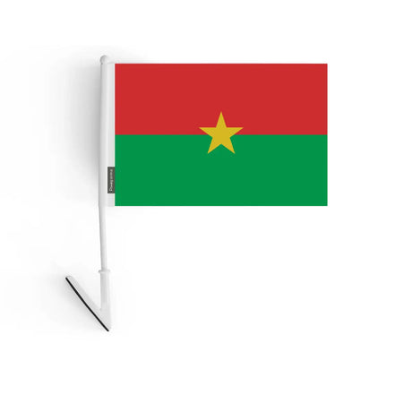 Drapeau adhésif Burkina Faso en Polyester - Pixelforma 