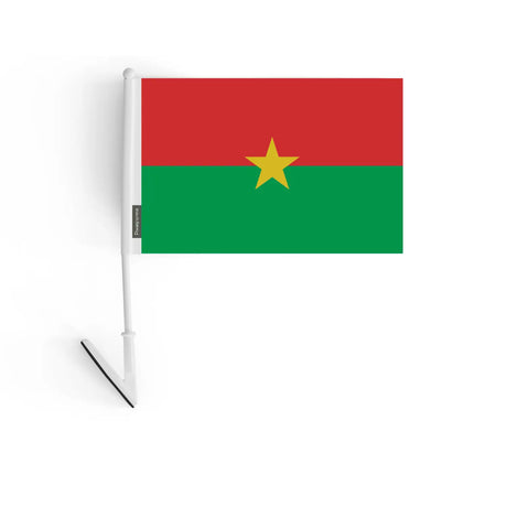 Drapeau adhésif burkina faso en polyester - pixelforma