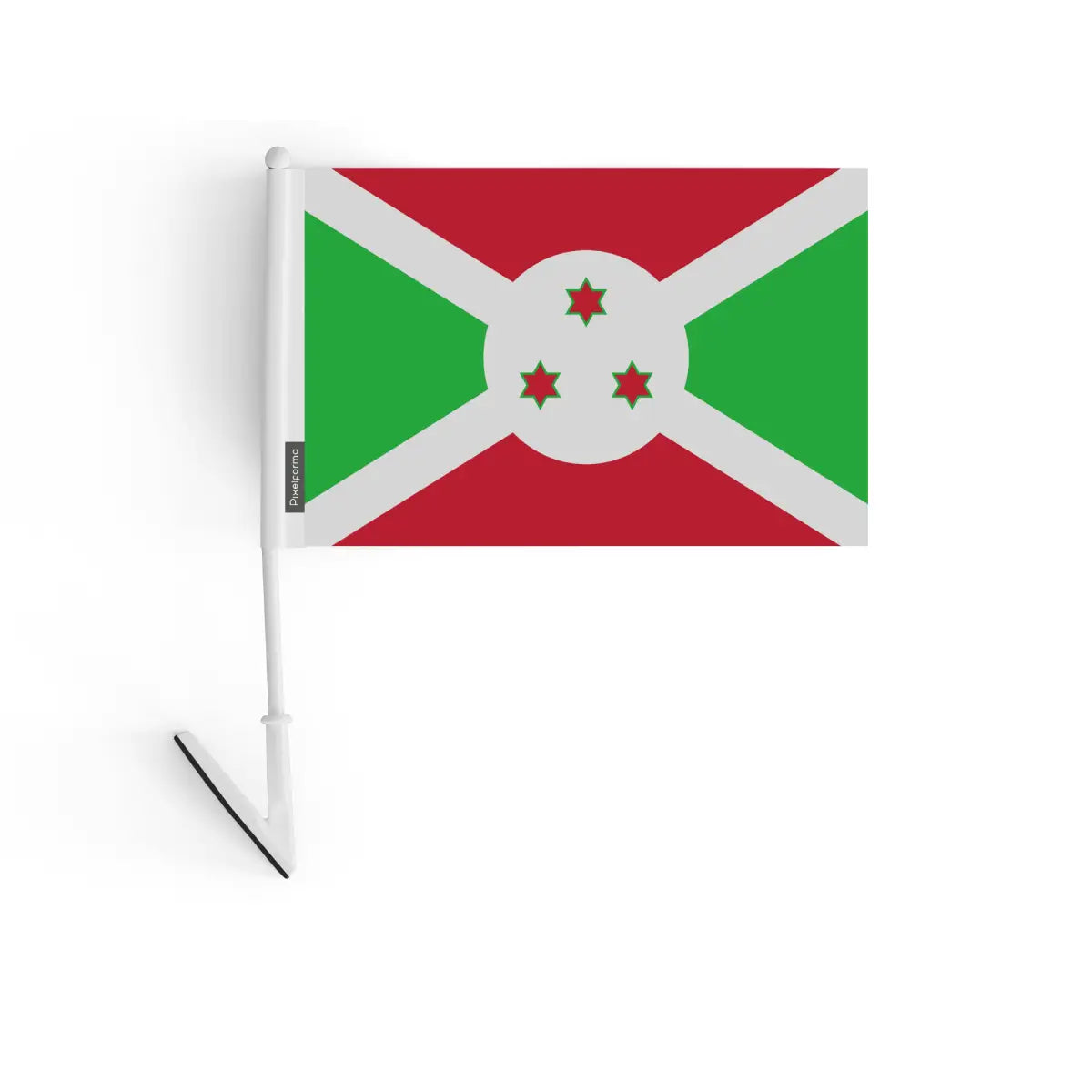 Drapeau adhésif Burundi en Polyester - Pixelforma 