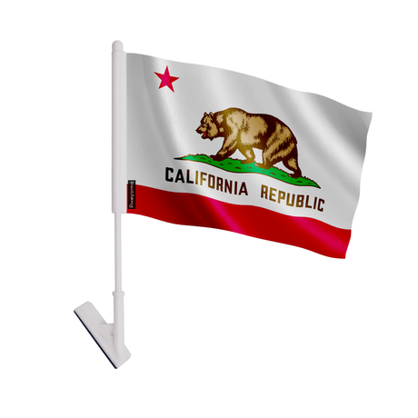 Drapeau adhésif californie en polyester - pixelforma