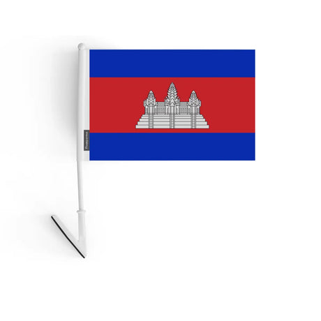 Drapeau adhésif cambodge en polyester - pixelforma