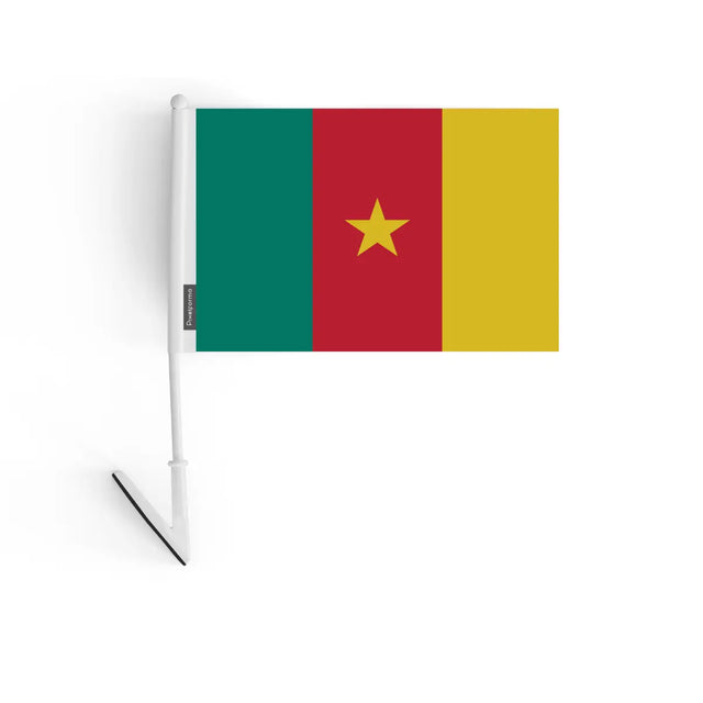 Drapeau adhésif Cameroun en Polyester - Pixelforma 