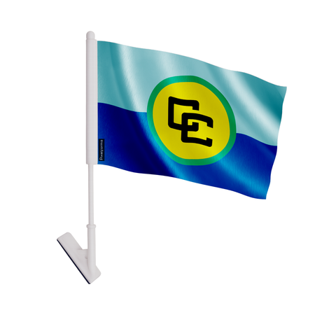 Drapeau adhésif communauté caribéenne en polyester - pixelforma