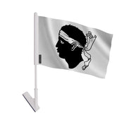 Drapeau adhésif corse polyester souple facile à coller