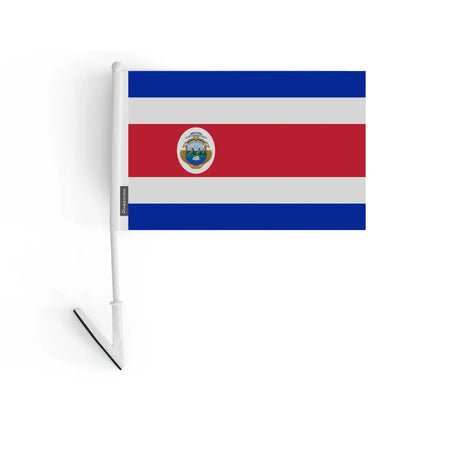 Drapeau adhésif costa rica en polyester - pixelforma