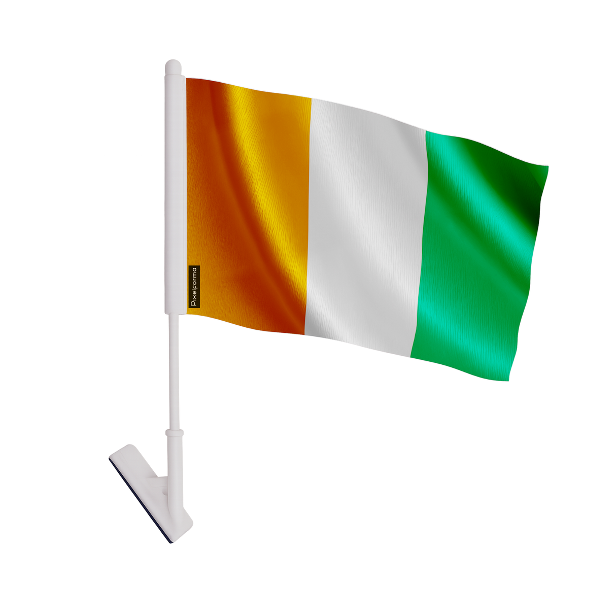 Drapeau adhésif côte d’ivoire en polyester - pixelforma