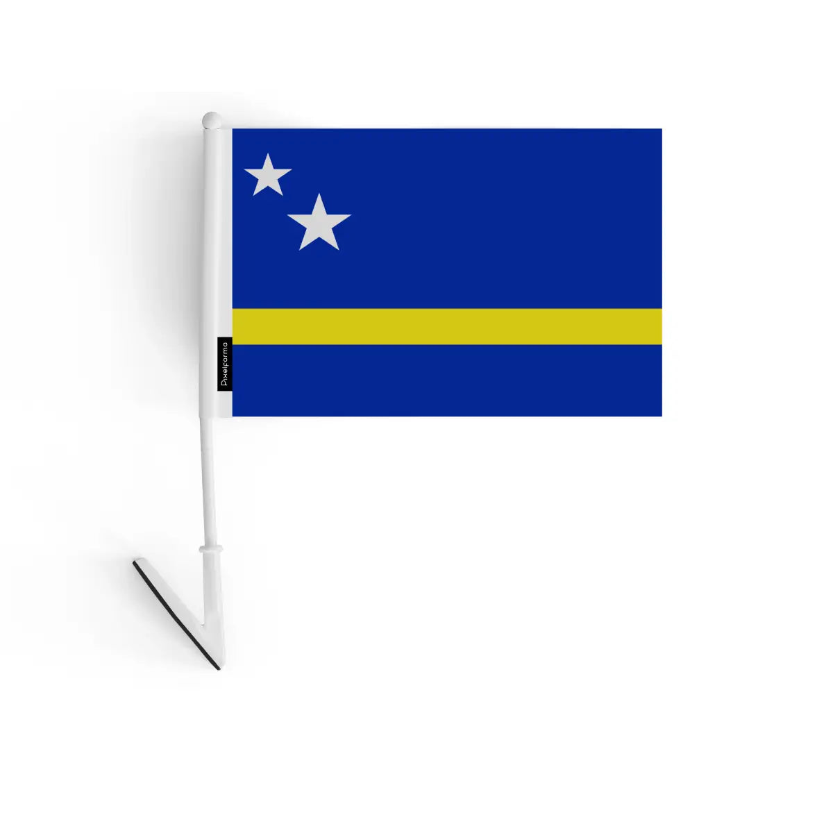 Drapeau adhésif Curaçao en Polyester - Pixelforma 