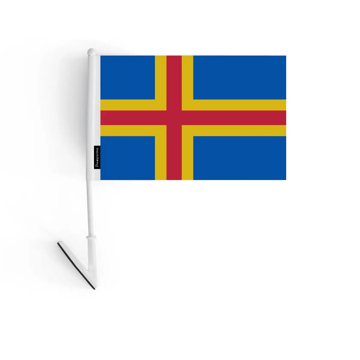 Drapeau adhésif d’åland en polyester - pixelforma