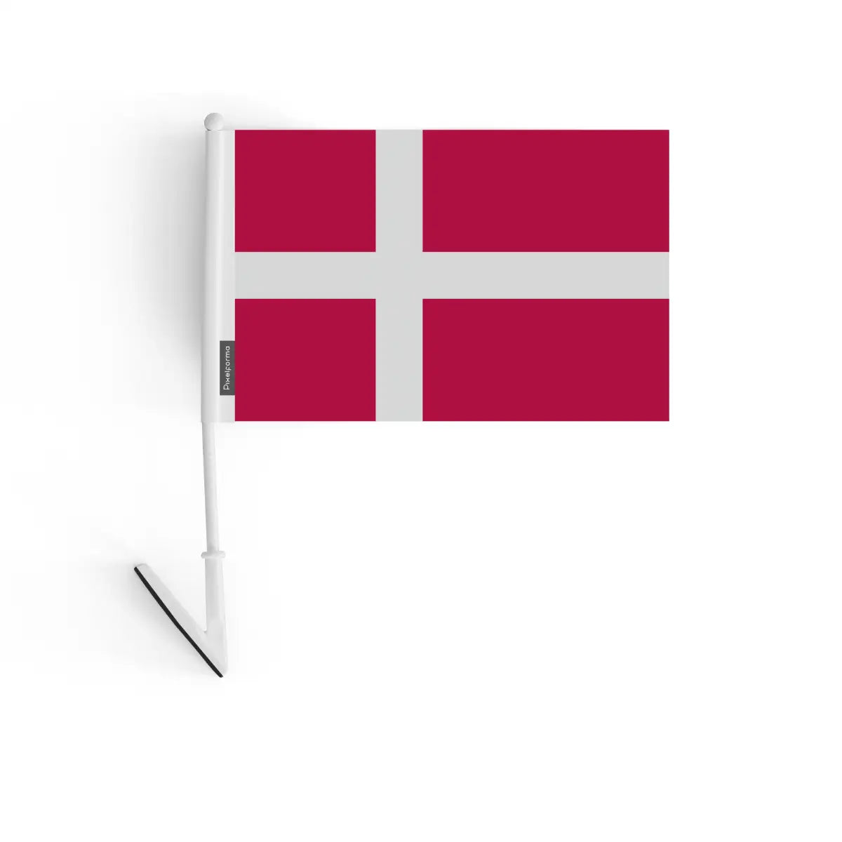 Drapeau adhésif danemark en polyester - pixelforma