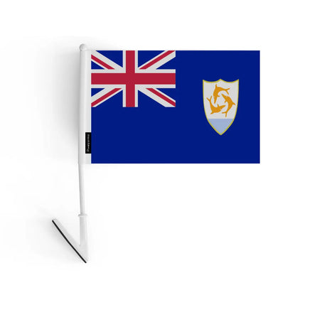 Drapeau adhésif d’anguilla en polyester - pixelforma