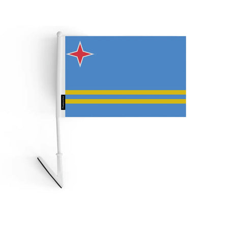 Drapeau adhésif d’aruba en polyester - pixelforma