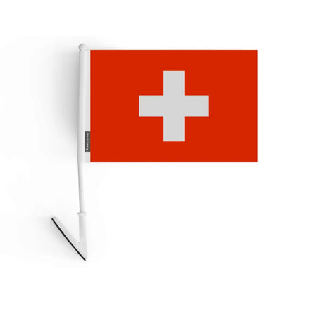 Drapeau adhésif de la suisse en polyester - pixelforma