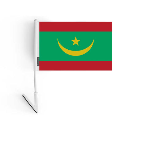 Drapeau adhésif de mauritanie en polyester - pixelforma